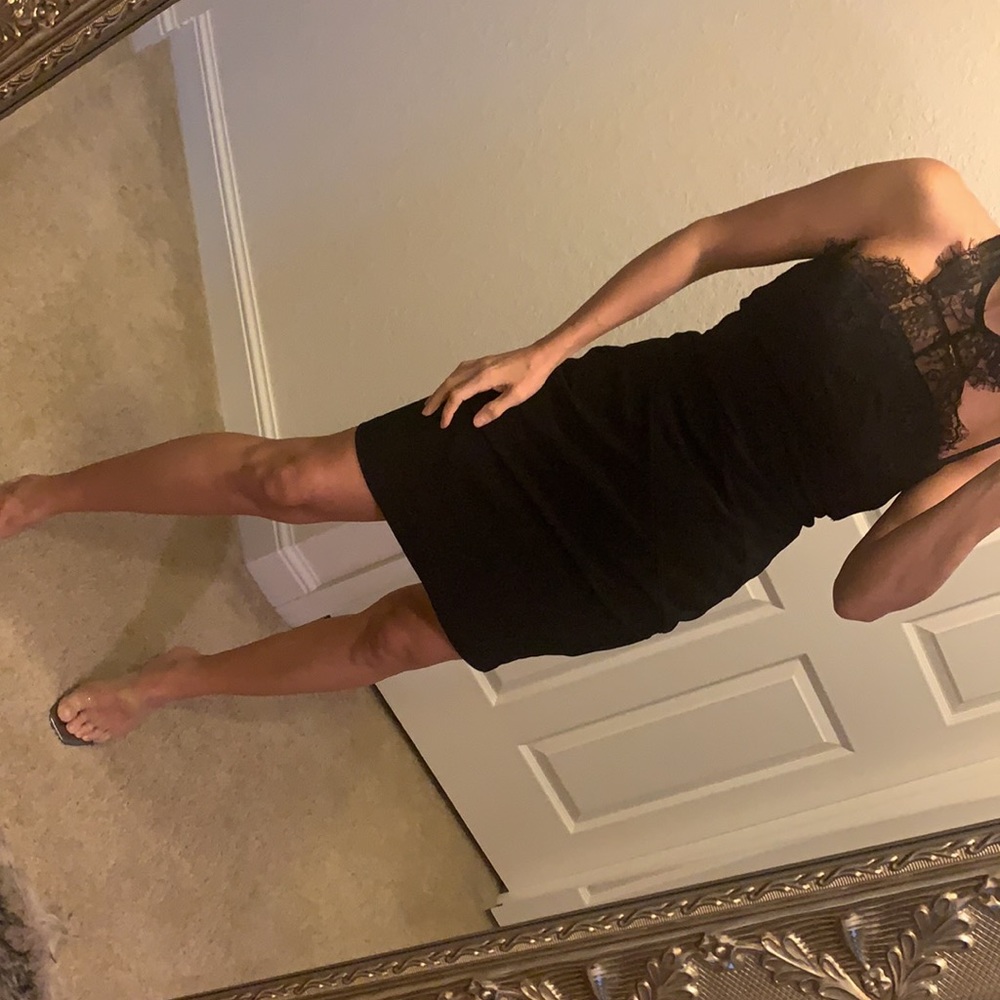 Little black dress beautiful for parties size L - Picture 3 of 17